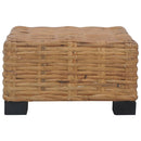 vidaXL természetes rattan dohányzóasztal 47 x 47 x 28 cm