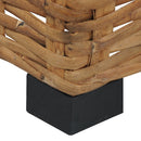 vidaXL természetes rattan dohányzóasztal 47 x 47 x 28 cm