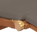 vidaXL tömör tíkfa nyugágy sötétszürke párnákkal