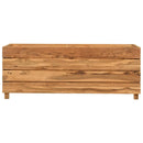 vidaXL újrahasznosított tíkfa és acél magaságyás 100 x 40 x 38 cm