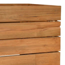 vidaXL újrahasznosított tíkfa és acél magaságyás 100 x 40 x 72 cm