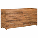 vidaXL újrahasznosított tíkfa és acél magaságyás 150 x 40 x 72 cm