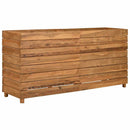 vidaXL újrahasznosított tíkfa és acél magaságyás 150 x 40 x 72 cm