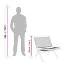 vidaXL természetes kubu rattan és tömör mahagóni pihenőszék