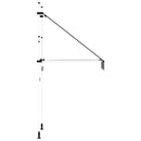 vidaXL kék-fehér csíkos kézzel feltekerhető napellenző 100 cm