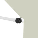 vidaXL krémszínű kézzel feltekerhető napellenző 100 cm