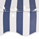 vidaXL kék és fehér kézzel kihúzható LED-es napellenző 400 cm