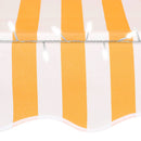vidaXL fehér-narancssárga manuális LED-es napellenző 150 cm