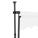 vidaXL krémszínű kézzel kihúzható LED-es napellenző 250 cm