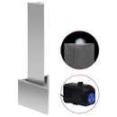 vidaXL ezüstszínű rozsdamentes acél kerti szökőkút 37,7x32,6x110 cm