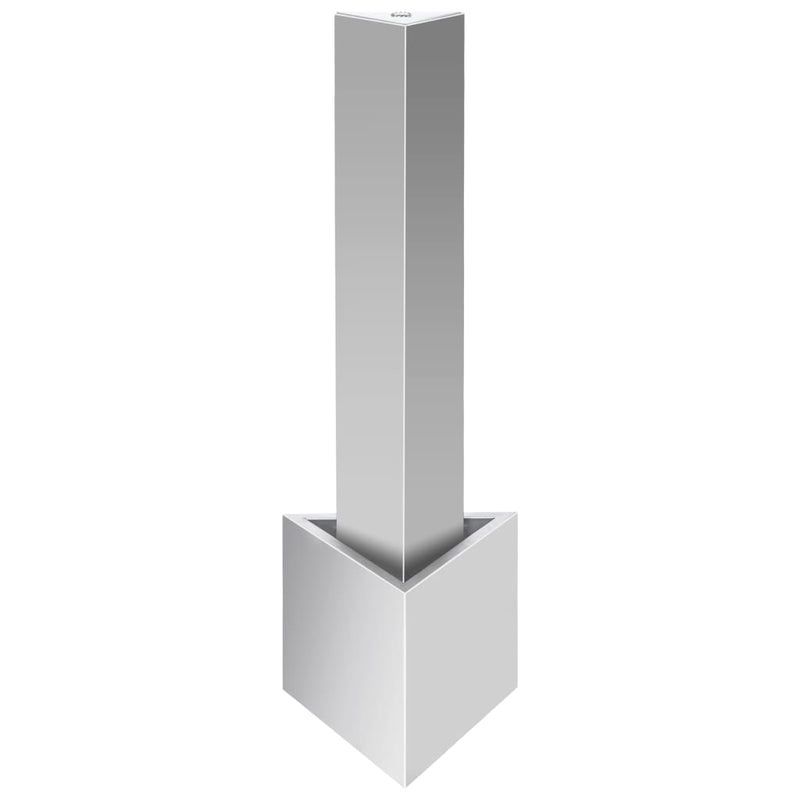 vidaXL ezüstszínű rozsdamentes acél kerti szökőkút 37,7x32,6x110 cm