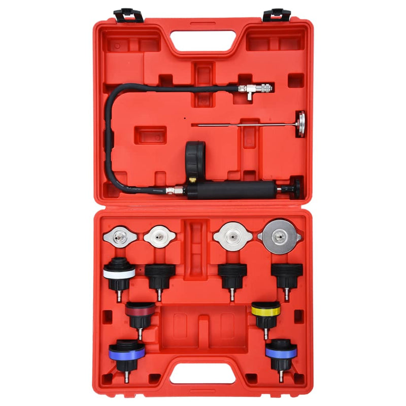 vidaXL 14 darabos hűtőrendszer- és hűtősapka-nyomásmérő