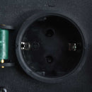 vidaXL szürke poligyanta vízálló kerti 4 foglalatos aljzat