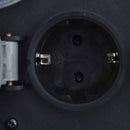 vidaXL szürke poligyanta kerti 2 foglalatos aljzat időzítővel