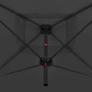 vidaXL antracitszürke dupla napernyő acélrúddal 250 x 250 cm