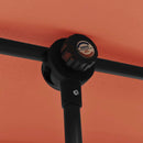 vidaXL terrakotta kerti napernyő alumíniumrúddal 2 x 1,5 m