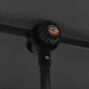vidaXL fekete kerti napernyő alumíniumrúddal 2 x 1,5 m