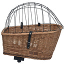 vidaXL természetes fűzfa hátsó kerékpárkosár fedéllel 55 x 31 x 36 cm