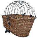 vidaXL természetes fűzfa hátsó kerékpárkosár fedéllel 55 x 31 x 36 cm