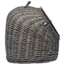 vidaXL szürke természetes fűzfa macskaszállító kosár 45 x 35 x 35 cm