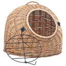 vidaXL természetes fűzfa macskaszállító kosár 60 x 45 x 45 cm