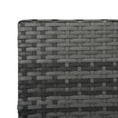 vidaXL szürke polyrattan napozóágy párnával