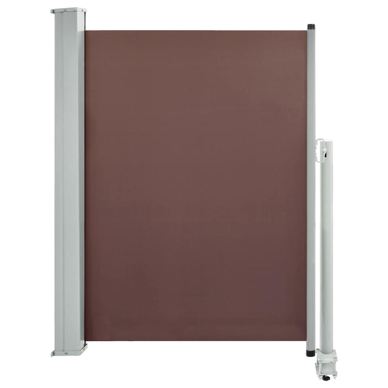 vidaXL barna behúzható oldalsó teraszi napellenző 100 x 300 cm