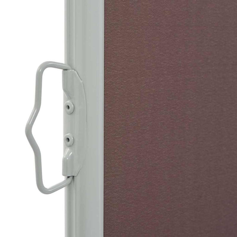 vidaXL barna behúzható oldalsó teraszi napellenző 100 x 300 cm