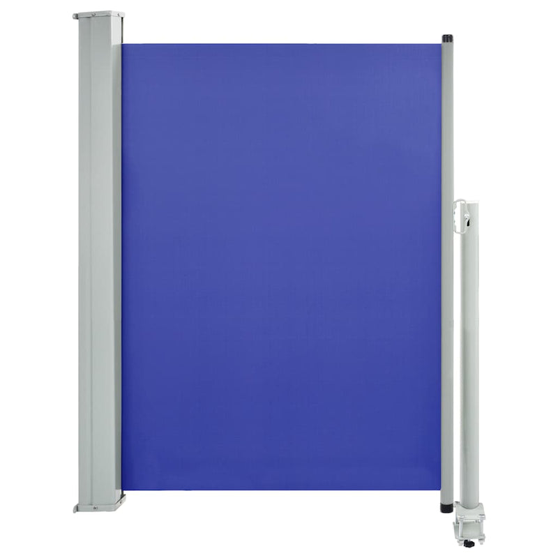 vidaXL kék behúzható oldalsó teraszi napellenző 100 x 300 cm