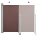 vidaXL barna behúzható oldalsó teraszi napellenző 120 x 300 cm