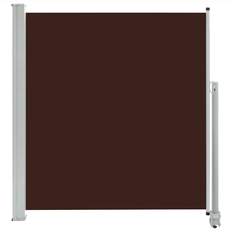 vidaXL barna behúzható oldalsó teraszi napellenző 140 x 300 cm
