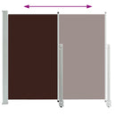 vidaXL barna behúzható oldalsó teraszi napellenző 140 x 300 cm