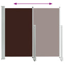 vidaXL barna behúzható oldalsó terasz napellenző 160 x 300 cm