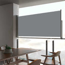 vidaXL szürke kihúzható oldalsó terasz napellenző 60 x 300 cm