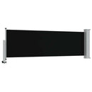 vidaXL fekete kihúzható oldalsó terasz napellenző 80 x 300 cm