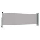 vidaXL szürke kihúzható oldalsó terasz napellenző 80 x 300 cm