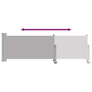 vidaXL szürke kihúzható oldalsó terasz napellenző 80 x 300 cm