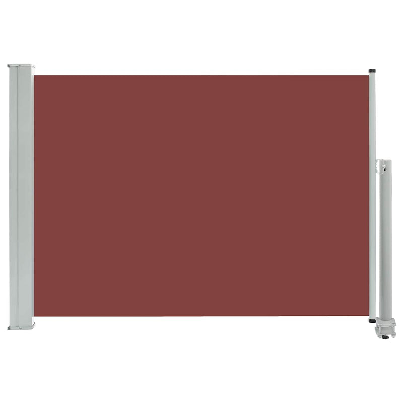 vidaXL barna kihúzható oldalsó terasz napellenző 80 x 300 cm
