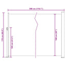 vidaXL fekete kihúzható oldalsó teraszi napellenző 170 x 300 cm