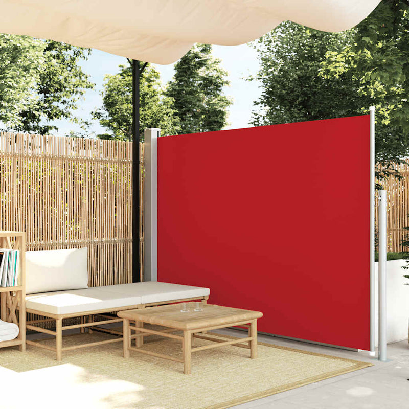 vidaXL piros kihúzható oldalsó teraszi napellenző 170 x 300 cm