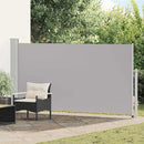 vidaXL szürke kihúzható oldalsó teraszi napellenző 170 x 300 cm