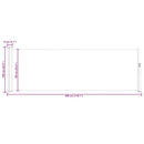 vidaXL fekete behúzható oldalsó teraszi napellenző 100 x 300 cm