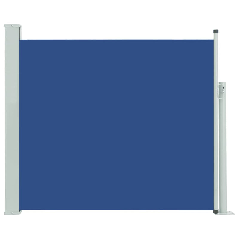 vidaXL kék behúzható oldalsó teraszi napellenző 100 x 300 cm
