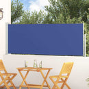 vidaXL kék behúzható oldalsó teraszi napellenző 100 x 300 cm