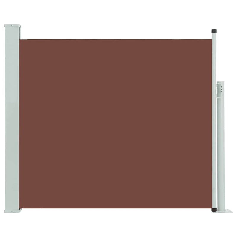 vidaXL barna behúzható oldalsó teraszi napellenző 100 x 300 cm