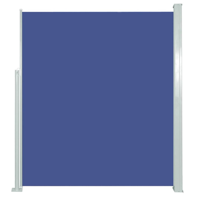 vidaXL kék behúzható oldalsó teraszi napellenző 100 x 500 cm
