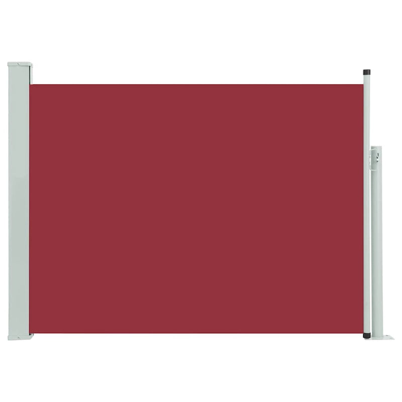 vidaXL piros behúzható oldalsó teraszi napellenző 100 x 500 cm