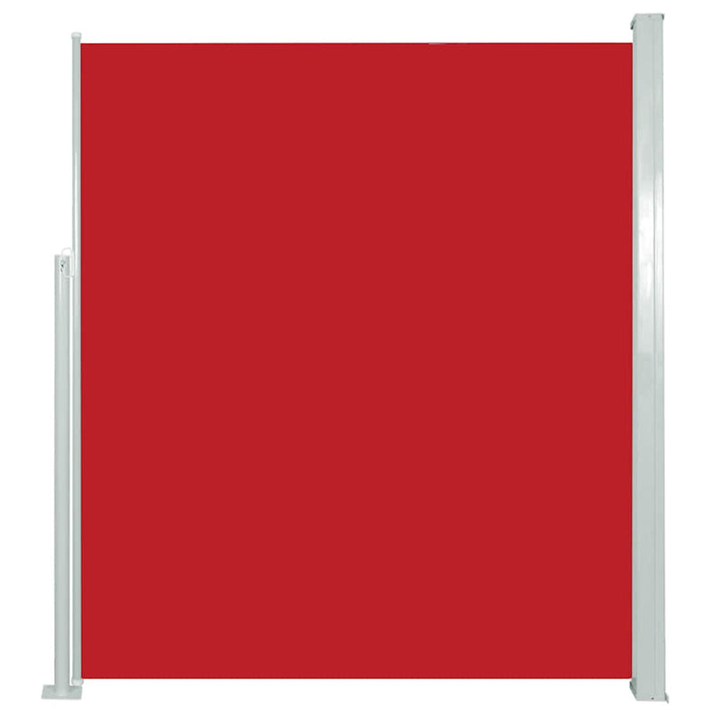 vidaXL piros behúzható oldalsó teraszi napellenző 120 x 500 cm