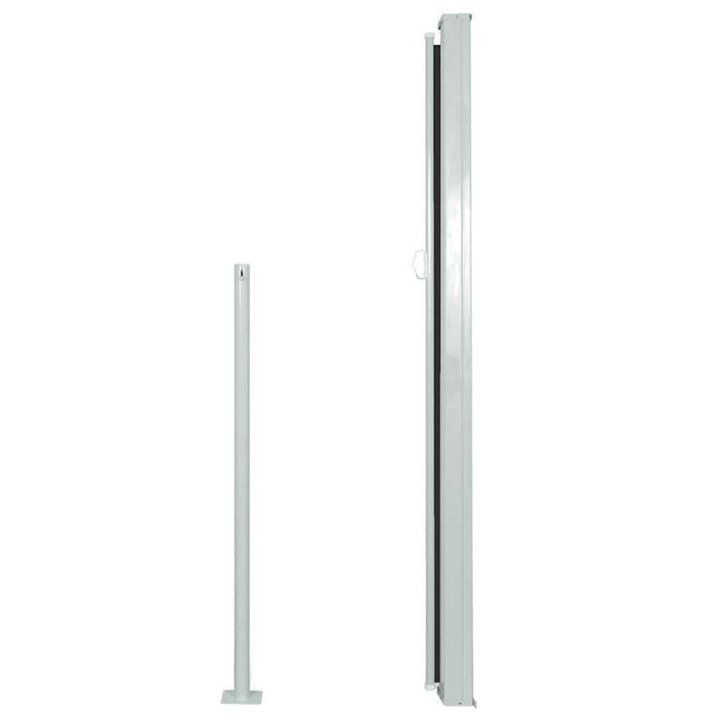 vidaXL fekete kihúzható oldalsó teraszi napellenző 140 x 500 cm