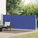 vidaXL kék kihúzható oldalsó teraszi napellenző 140 x 500 cm